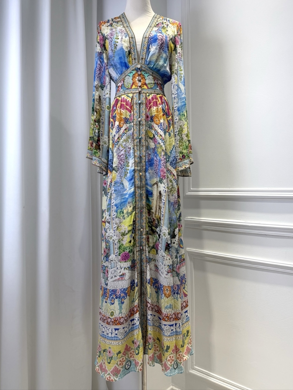 Camilla kimono sleeve dress with shirring detail - Picture 8 of 15